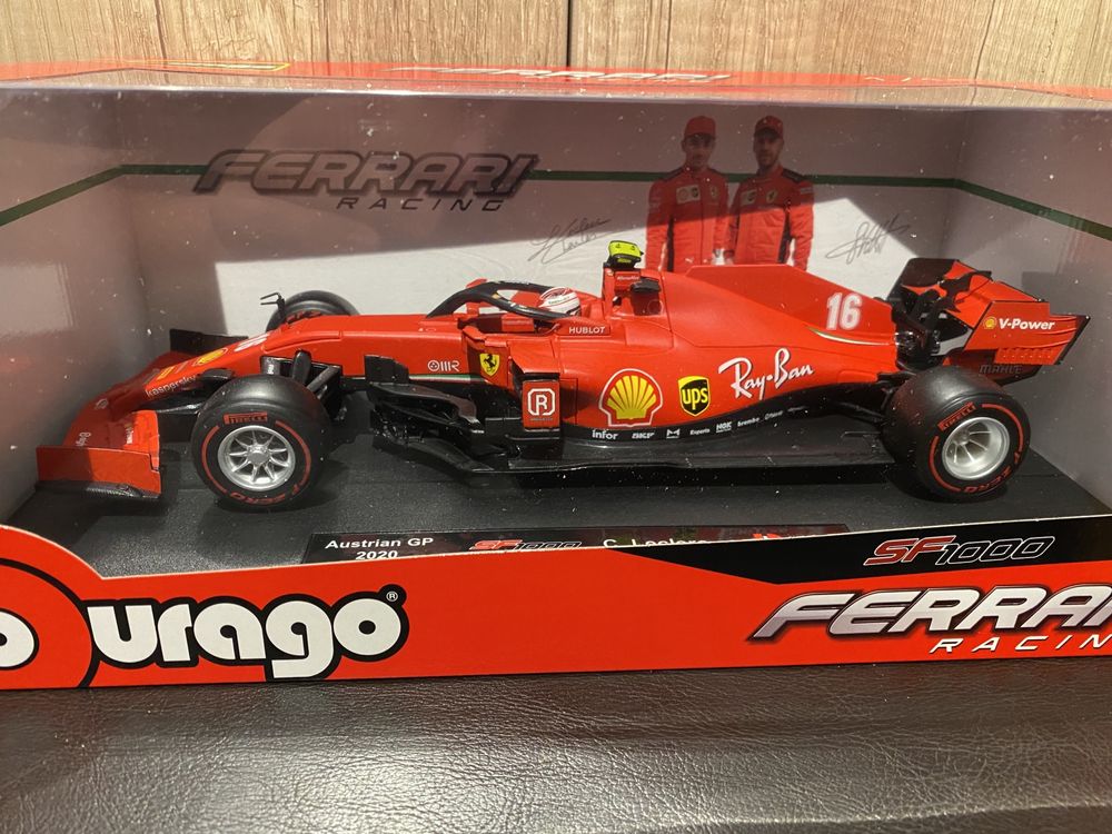 Bburago FERRARI racing SF1000 C.Leclerc machetă formula 1 scara 1:18