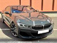BMW M850i xDrive 530cp Nardo Grey - interior Fiona Red