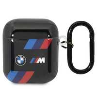 Силиконов калъф BMW Tricolor Stripes за Apple AirPods 1/2, BMA222SOTK