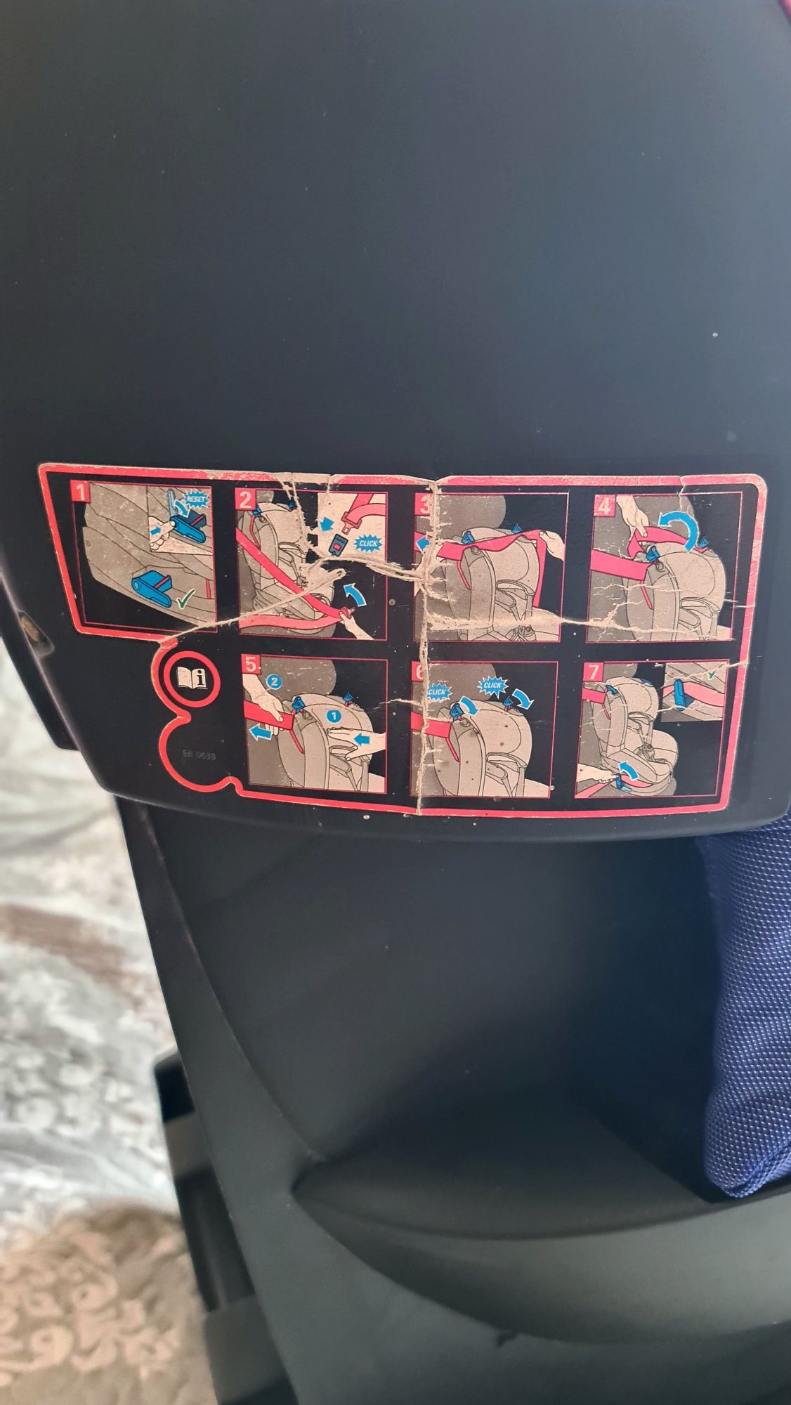 Столче за автомобил Maxi-cosi Toby 9-18кг isofix колан