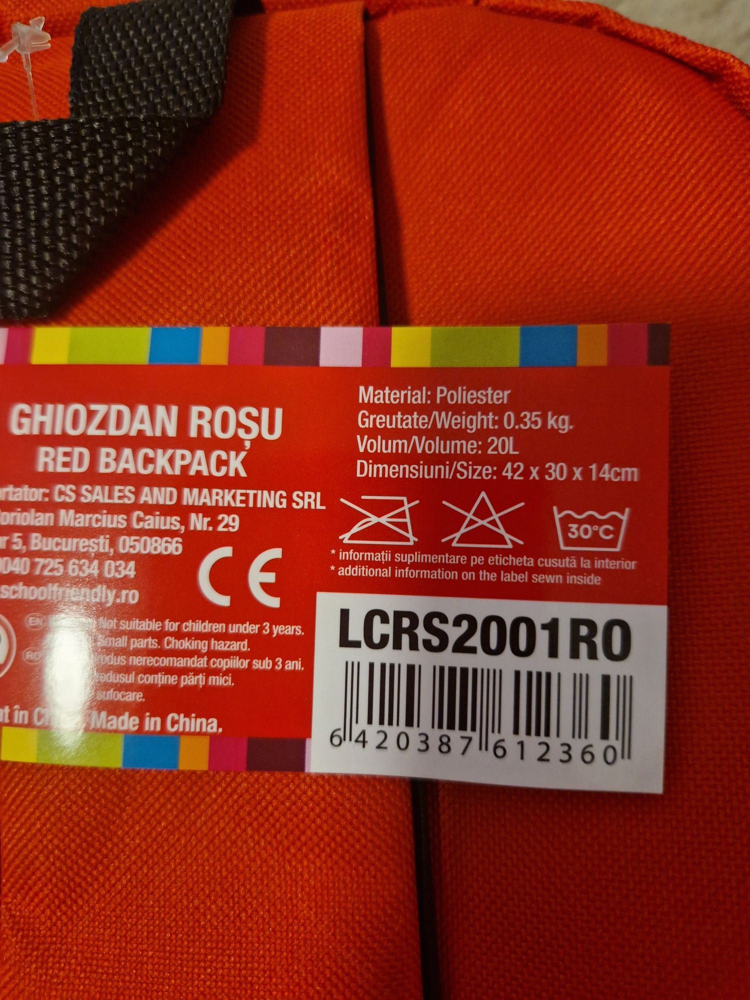 Ghiozdan nou  rucsac