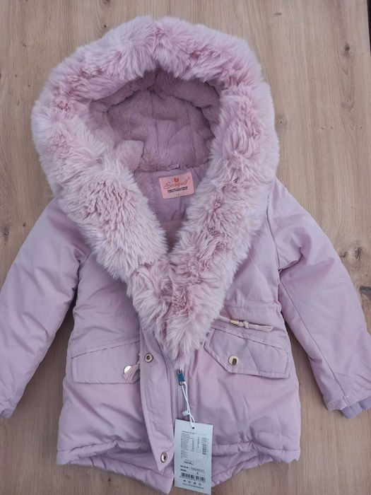 Дебело детско зимно яке - парка 5-6г. - 110-116см.