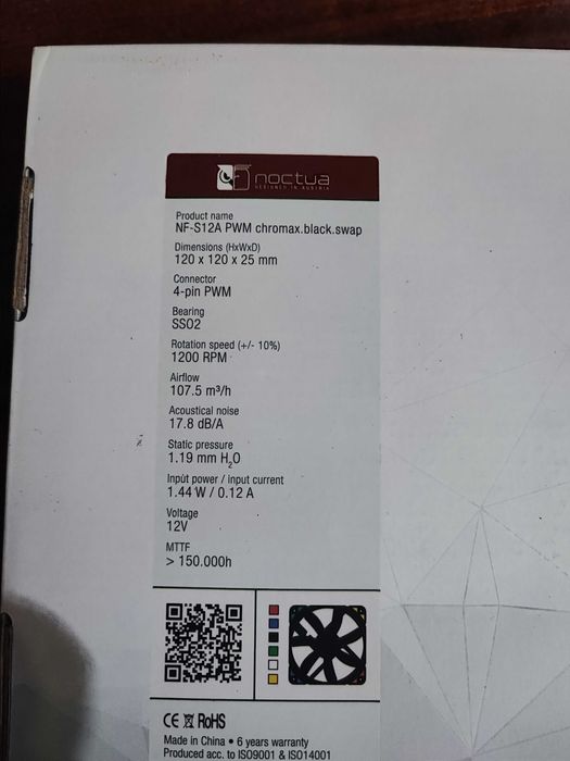 Вентилатори Noctua 3 броя