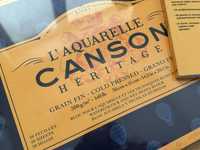 бумага для акварели 100% хлопок Canson Heritage Grain Fin 36/51 см