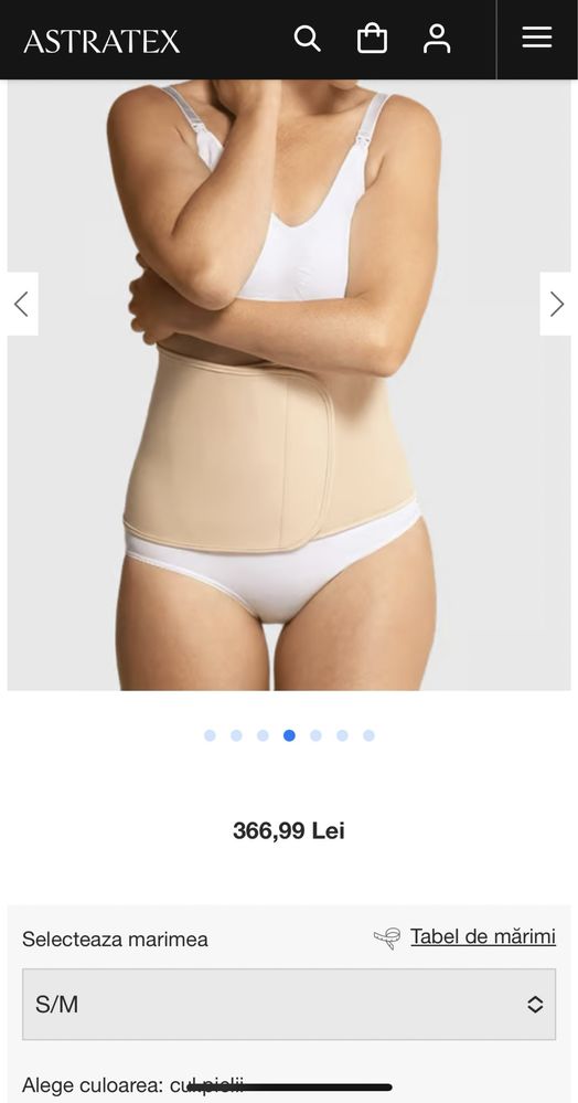 Centura Belly Binder modelatoare dupa nastere