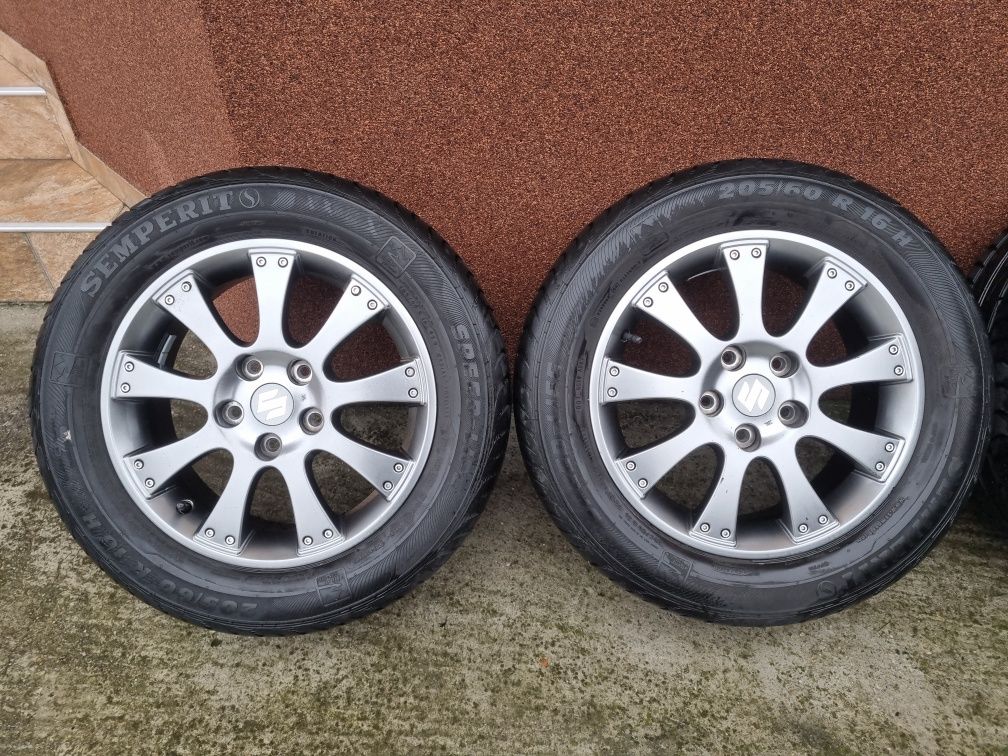 Jante Suzuki R16 5x114,3 cu anvelope vară Semperit 205/60R16