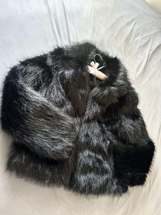 Дамско палто с косъм