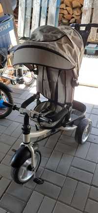 Tricicleta cu scaun reversibil roti din EVA pozitie de somn. Aproape n