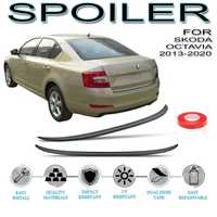 Spoiler Portbagaj pentru Skoda Octavia Mk3 2012 - 2019 Negru Lucios