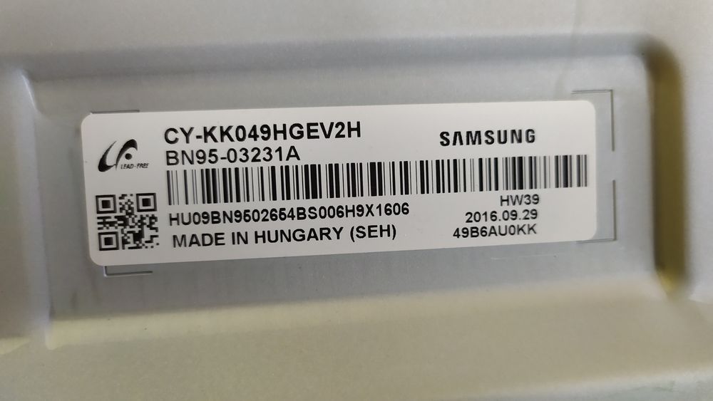 Samsung UE49KU6472U на части