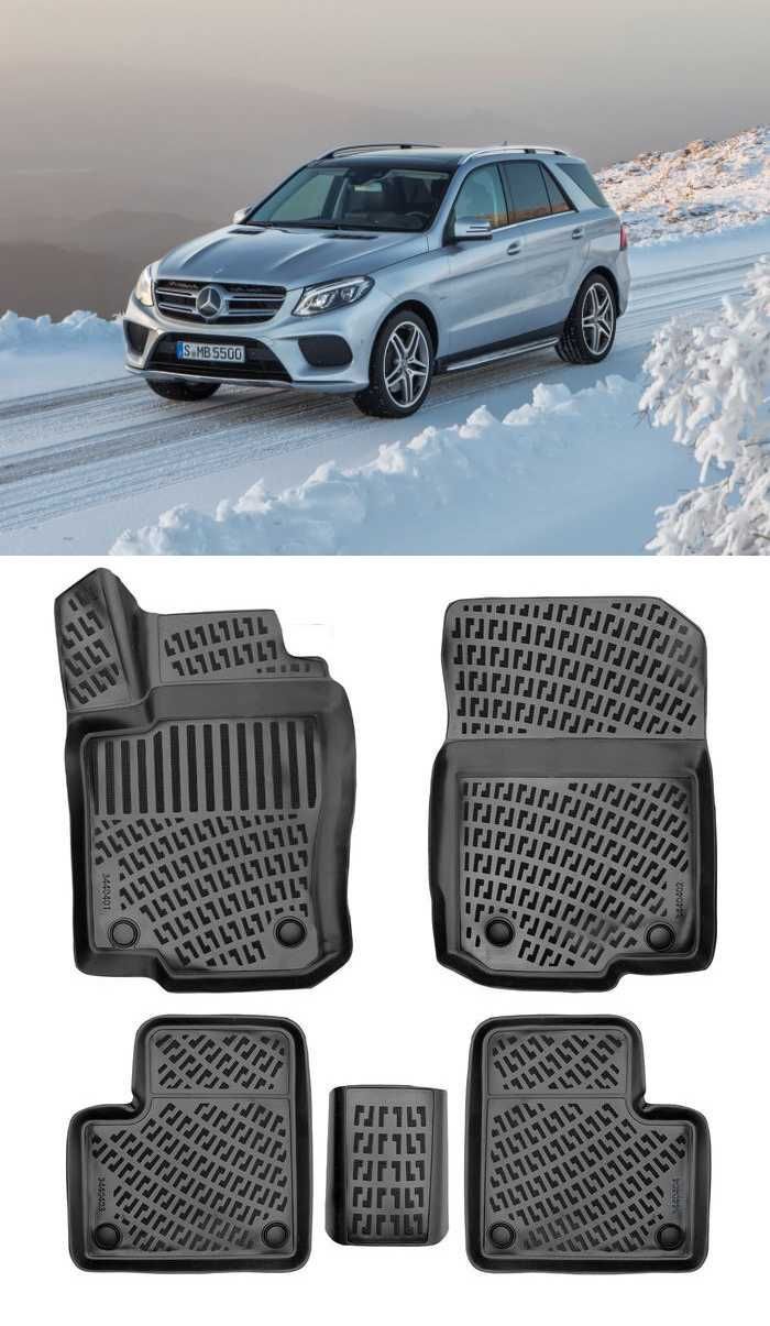 Гумени стелки RizLine съвместими с Mercedes ML 2011-2015 GLE 2015-2019