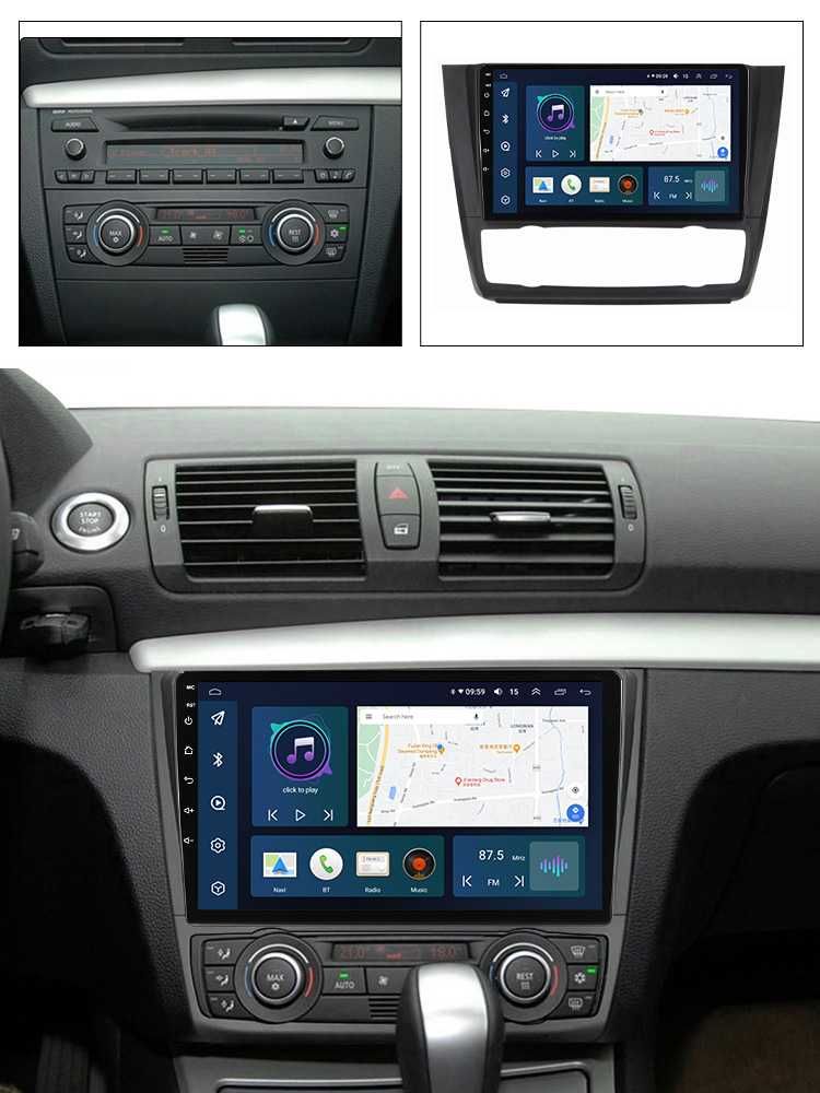 Navigatie Android 13 BMW Seria 1 2004 2012  1/8 Gb Waze CarPlay CAMERA