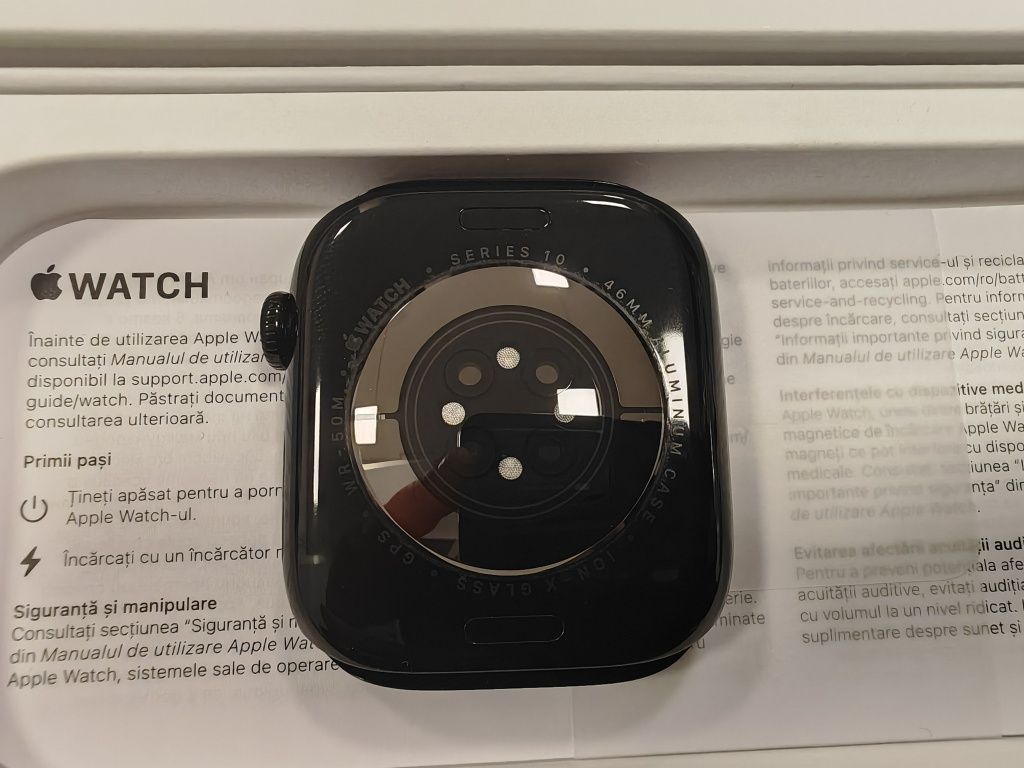 Apple Watch 10 46 mm Jet Black GPS 23 м гаранция Yettel