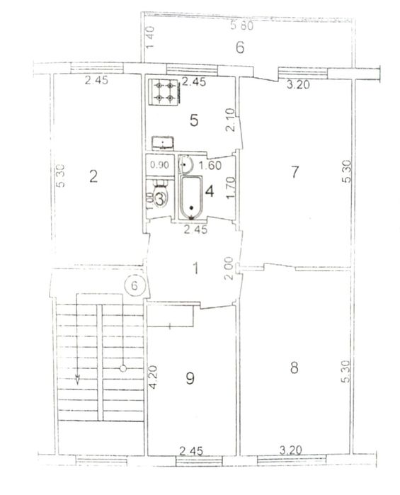 Sotiladi 4 xonali kvartira