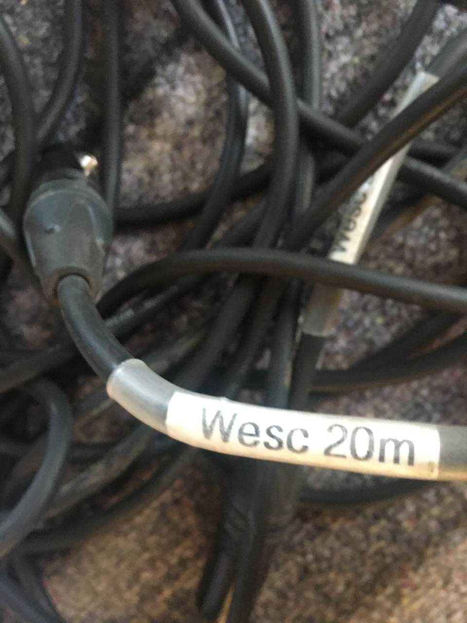 Cabluri profesionale microfon 2 buc 20 m unul de 10 m si adaptor