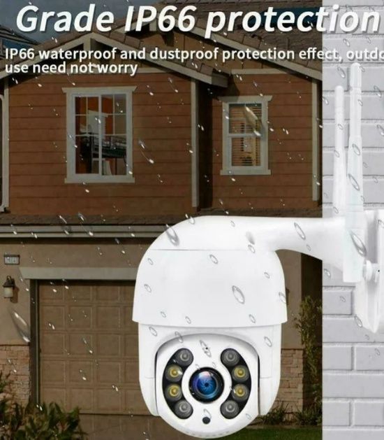 Камери за видеонаблюдение 8МР ICSEE Куполна външна камера wifi камера