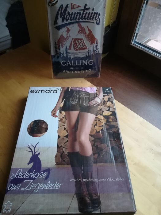 Pantaloni piele Lederhose 38