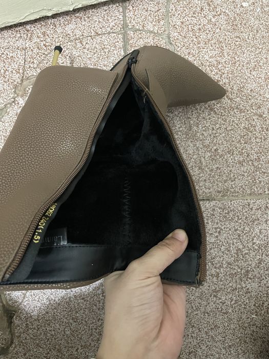 Женские сапоги коричневые