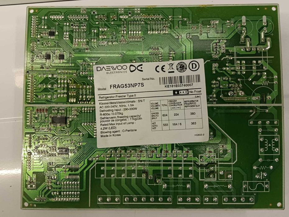 Placa electronica frigider Side by Side Daewoo FRAG53NP7S, modul /C154