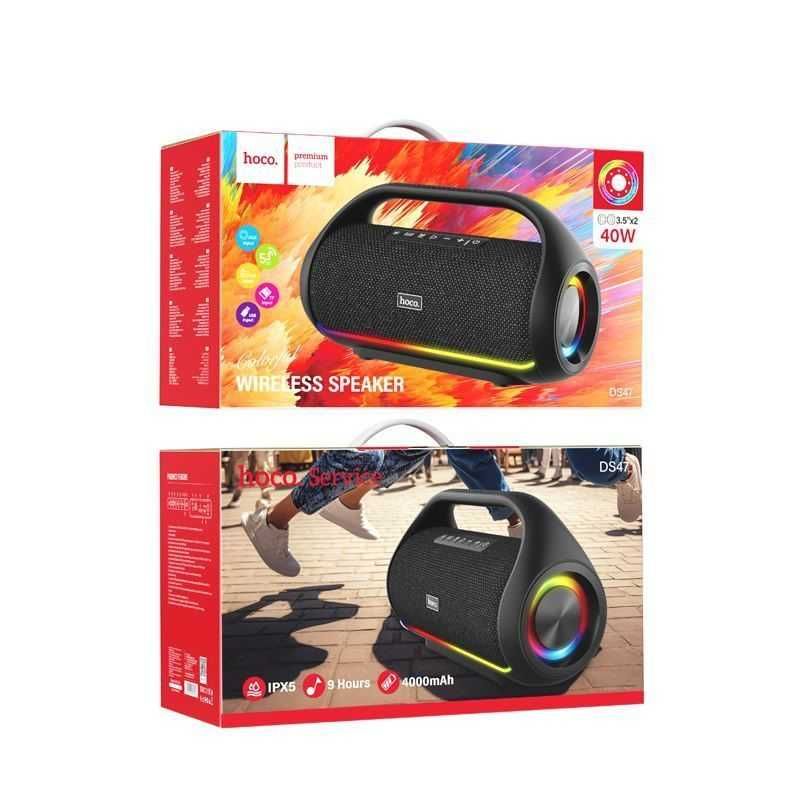 Hoco DS47 — Bluetooth-колонка с RGB-подсветкой. Есть доставка