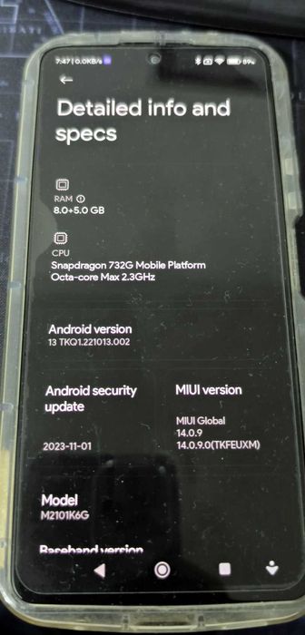 Xiaomi redmi note 10 pro 8+5 GB+ карта памет 400 ГБ