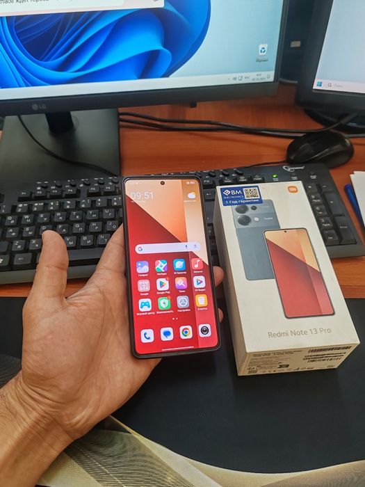 Redmi note 13pro 12+6/512gb(2024) iwlawi zur aybi yuq tozza telefon
