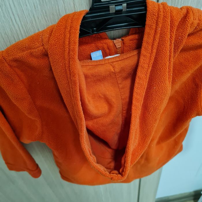 Fleece verde portocaliu