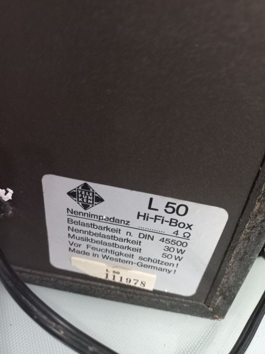 Boxe Telefunken L50 hifi si Jamo U50
