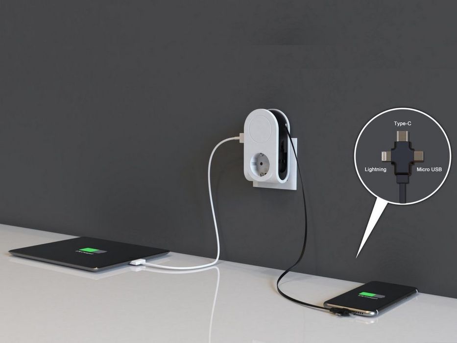 Adaptor Priza / USB / Încărcător Telefon( IPhone / USB C / Micro USB