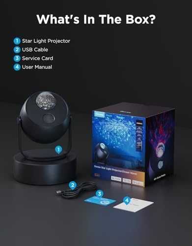 Нов Govee Проектор звездно небе и водни ефекти, 40 режима и бял шум