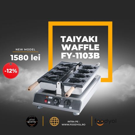Aparat profesional waffle taiyaki.