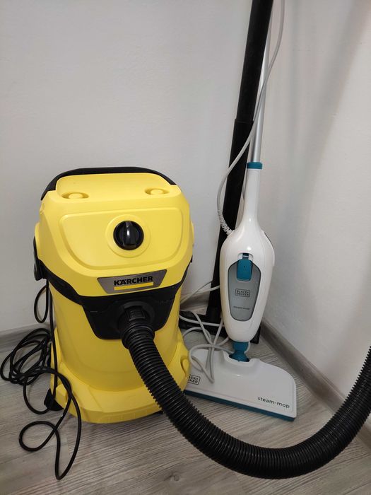Aspirator Karcher WD3 + Mop cu abur Black+Decker – Stare foarte bună!