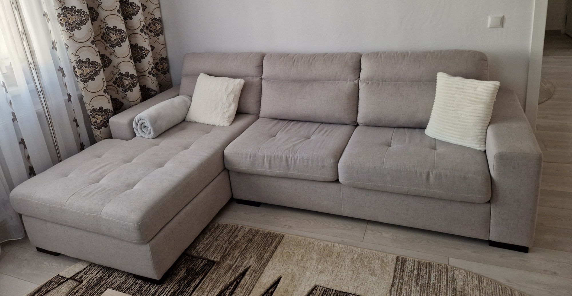 Colțar extensibil cu saltea relaxa de lux