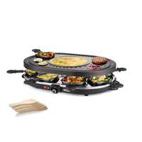 Grill Raclette Princess 162700, 1200W, 8 tavi detasabile, 5 functii, t