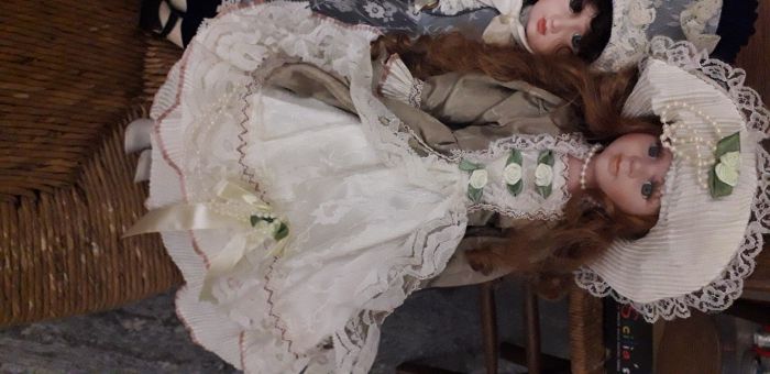 Papusi mari de colectie din portelan