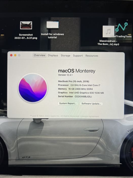 Macbook Pro 15” 2018 2.6GHz Intel i7 Touchbar