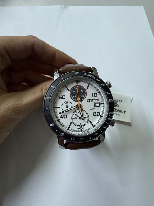 CITIZEN chronograph 45mm кафяв
