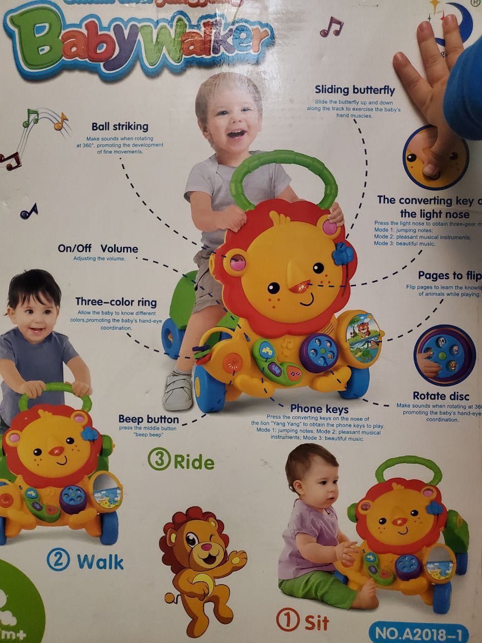 Детская Коляска 3в1 Adamex + Толокар BABY Walker 3в1