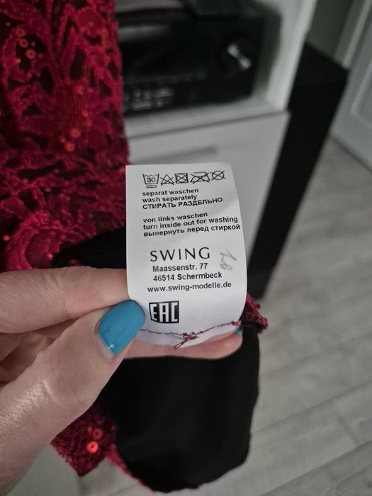 Rochie eleganta cocktail Crăciun eveniment măsură 36 Swing