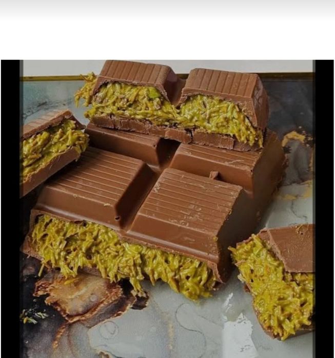 Дубай шоколадини килиш учун Kadayif ва колиб