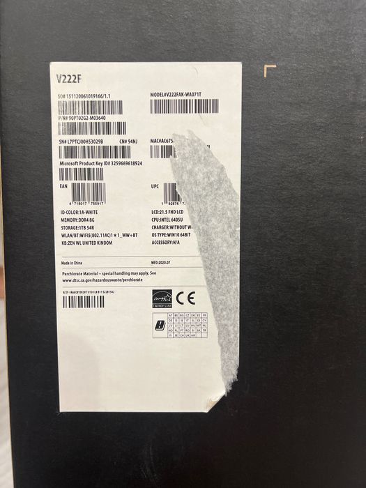 ASUS, AIO Computer, безжична мишка и клавиатура