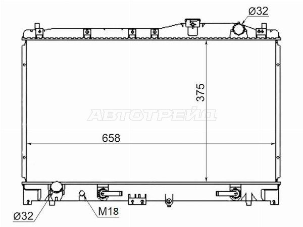 Радиатор Honda Ascot