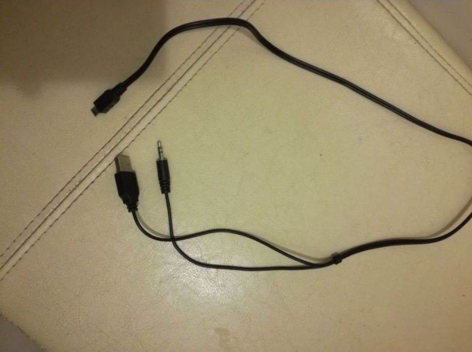 Cablu usb tata si jack tata la miniusb micro usb Lungime 80cm nou