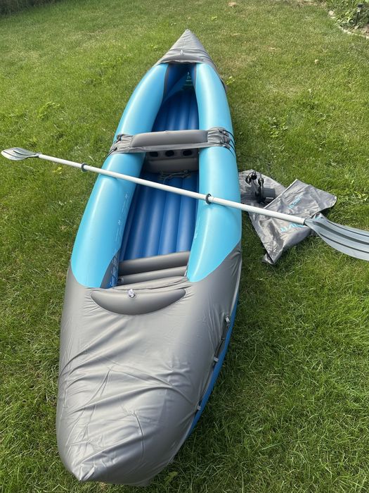 Caiac agrement 2 locuri, Intex,vasla,pompa electrica,eccesorii noi