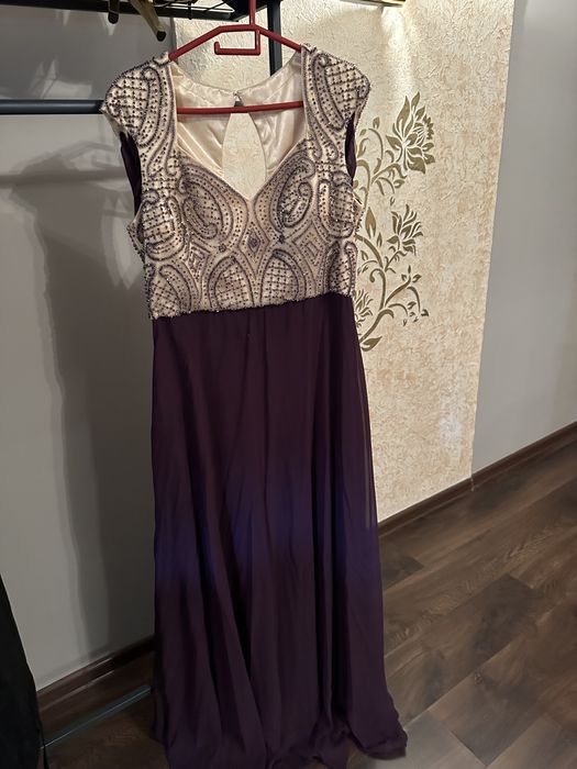 Вечернее платье, ручная вышивка стразами