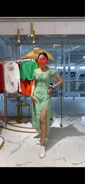 Новое зеленое платье