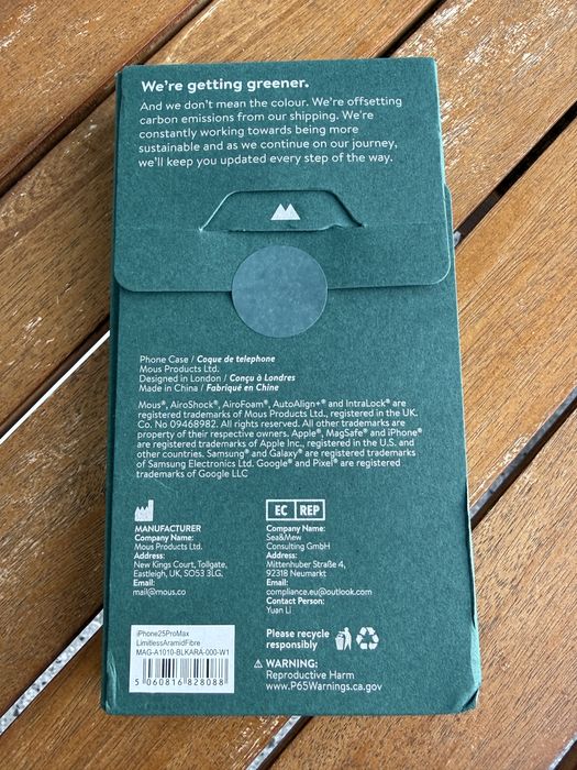 Продавам Оригинален кейс Mous за Iphone 17 Pro Max