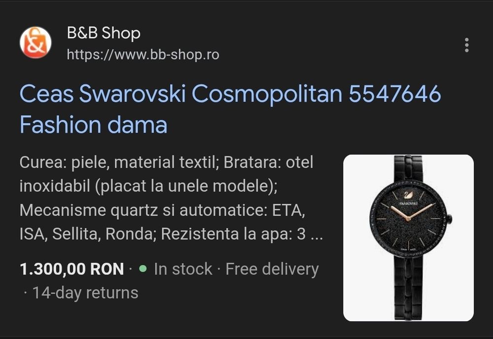 Ceas Original SWAROVSKI