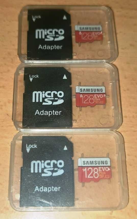 Оригинална SD мемори/памет/  карта Samsung 128gb
плюс мемори адаптер