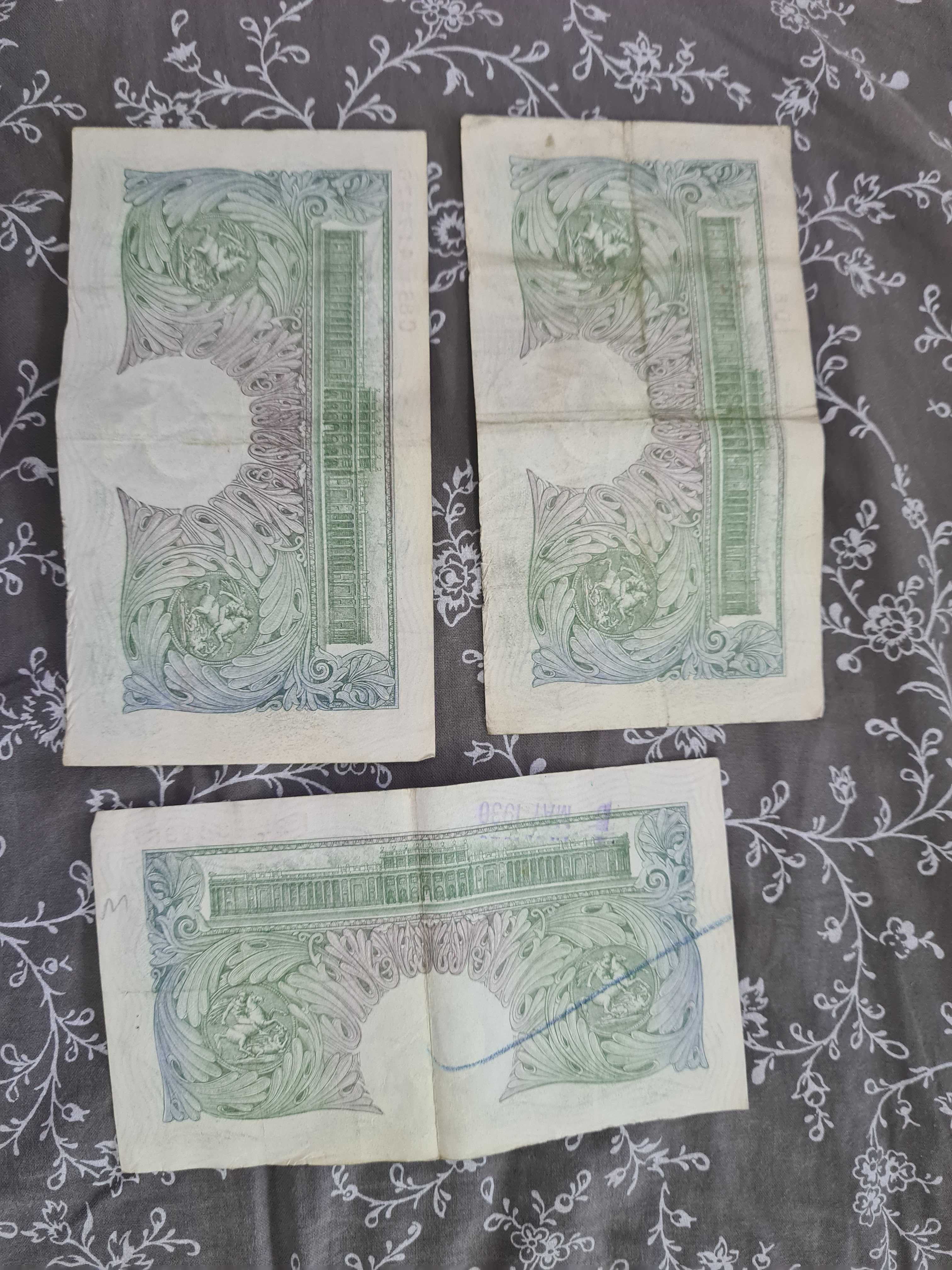 Bancnotă one pound 1928 / original / stare f buna